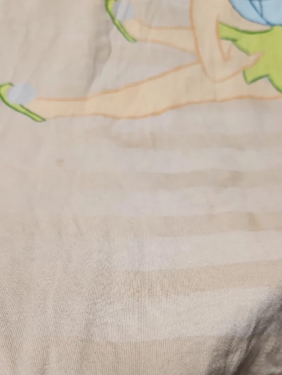 Disney Tinker Bell Beige Graphic Tee with Black Print - Picture 3 of 5